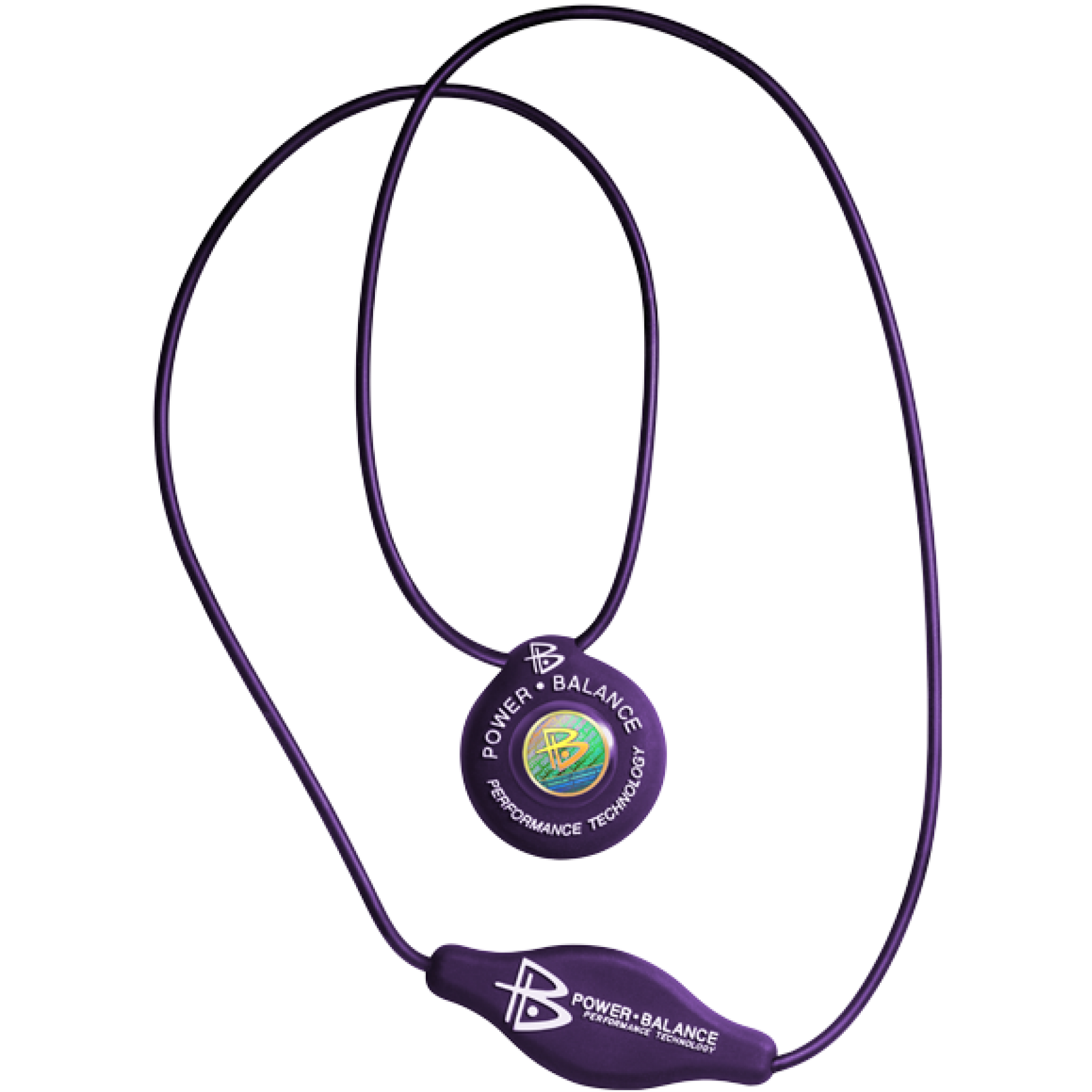 Silicone Pendant Purple White Power Balance